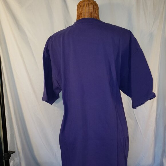 Mardi Gras Shirt Purple Unisex Size XL 100% Cotton - Picture 5 of 6